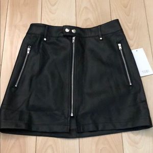 Tobi vegan leather mini skirt